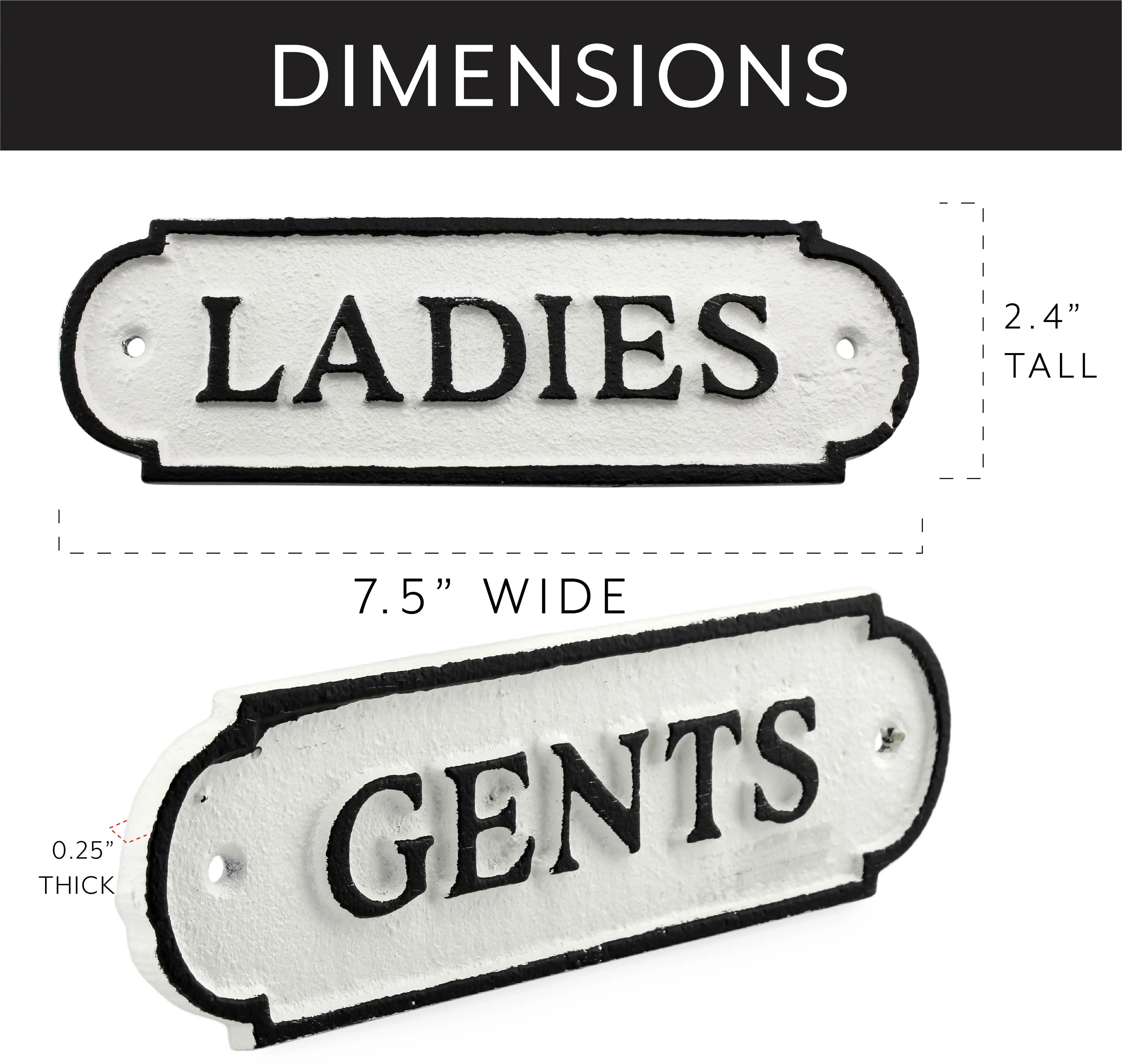 Cast Iron Yard and Home Signs