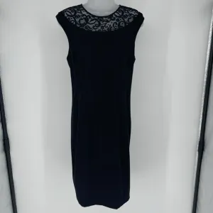 Cynthia Steffe Lace Yoke Sleeveless Dress Black Elegant Cocktail Party Style S 6