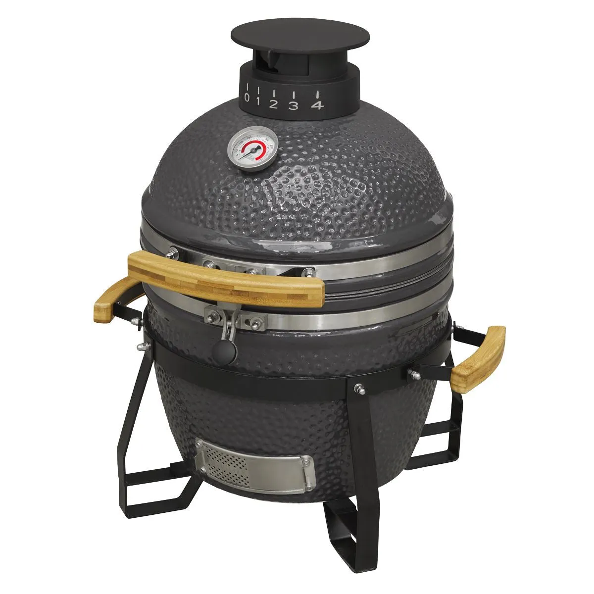 Dellonda Deluxe 16"(40cm) Ceramic Kamado Style BBQ Grill/Oven/Smoker