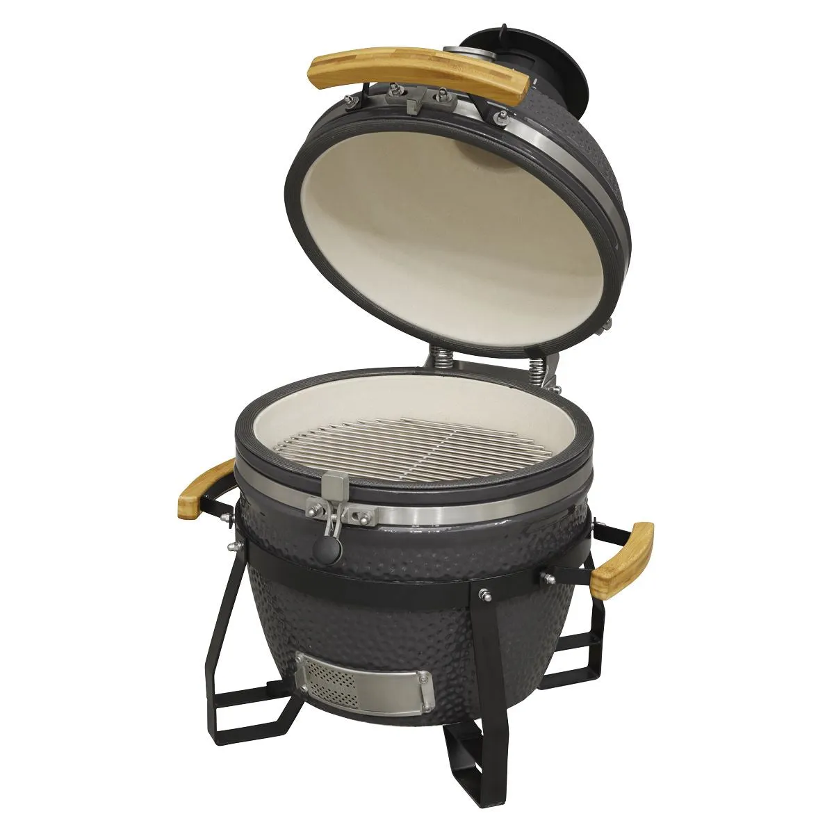 Dellonda Deluxe 16"(40cm) Ceramic Kamado Style BBQ Grill/Oven/Smoker