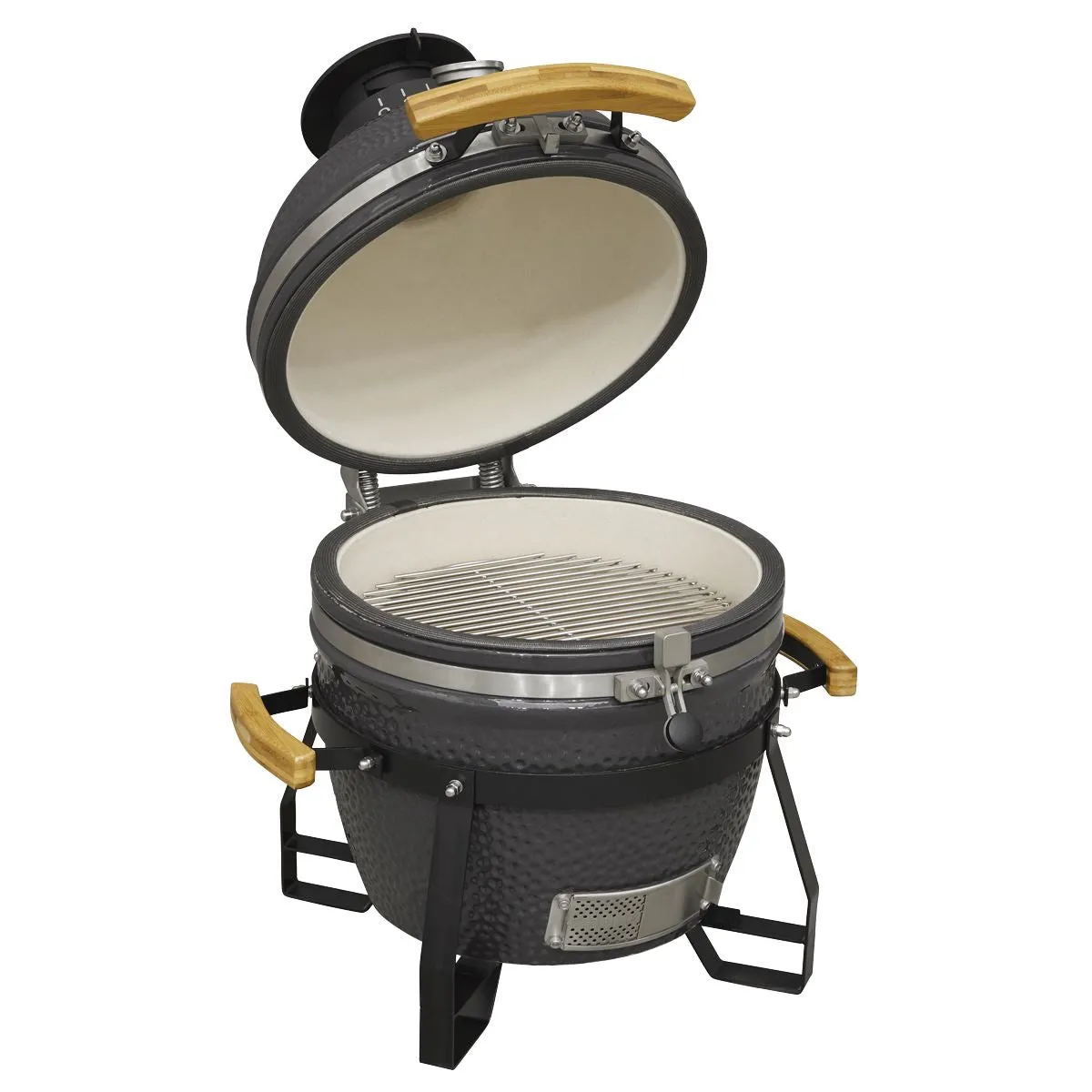 Dellonda Deluxe 16"(40cm) Ceramic Kamado Style BBQ Grill/Oven/Smoker