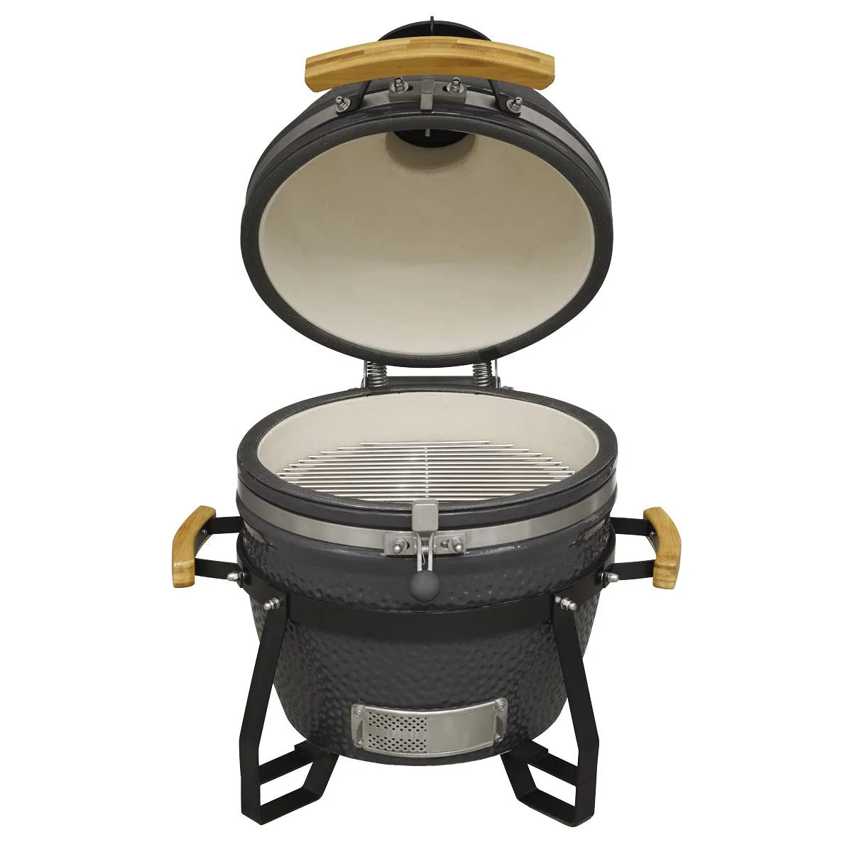 Dellonda Deluxe 16"(40cm) Ceramic Kamado Style BBQ Grill/Oven/Smoker
