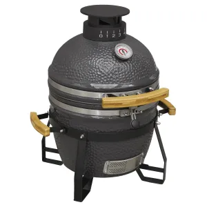 Dellonda Deluxe 16"(40cm) Ceramic Kamado Style BBQ Grill/Oven/Smoker