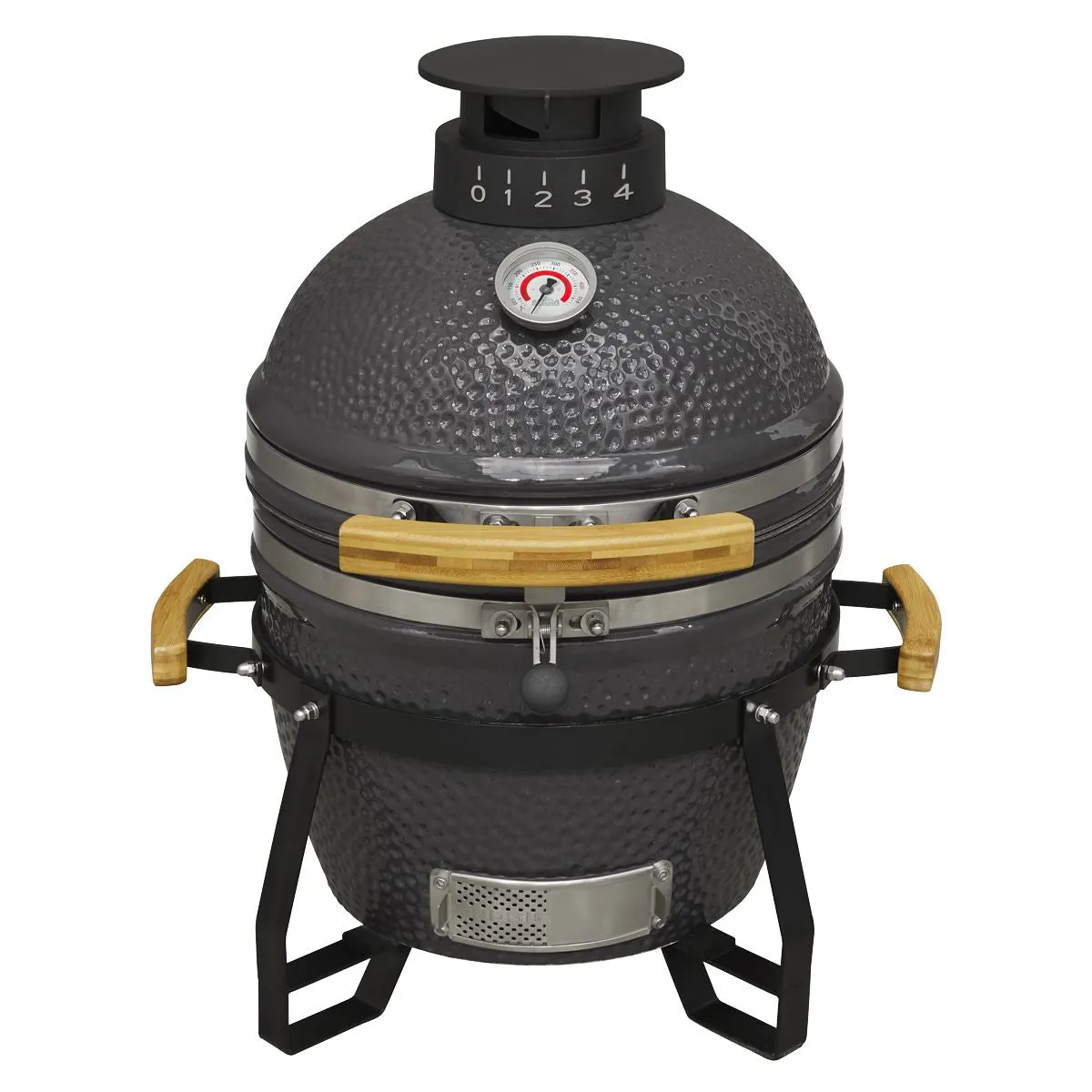 Dellonda Deluxe 16"(40cm) Ceramic Kamado Style BBQ Grill/Oven/Smoker