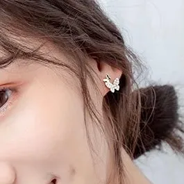 Double Butterfly Stud Earrings