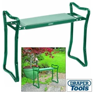 Draper 27435 Portable Folding Garden Kneeler Foam Knee Pad Padded Seat Gardening Stool