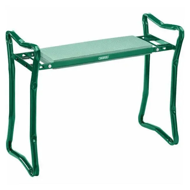 Draper 27435 Portable Folding Garden Kneeler Foam Knee Pad Padded Seat Gardening Stool