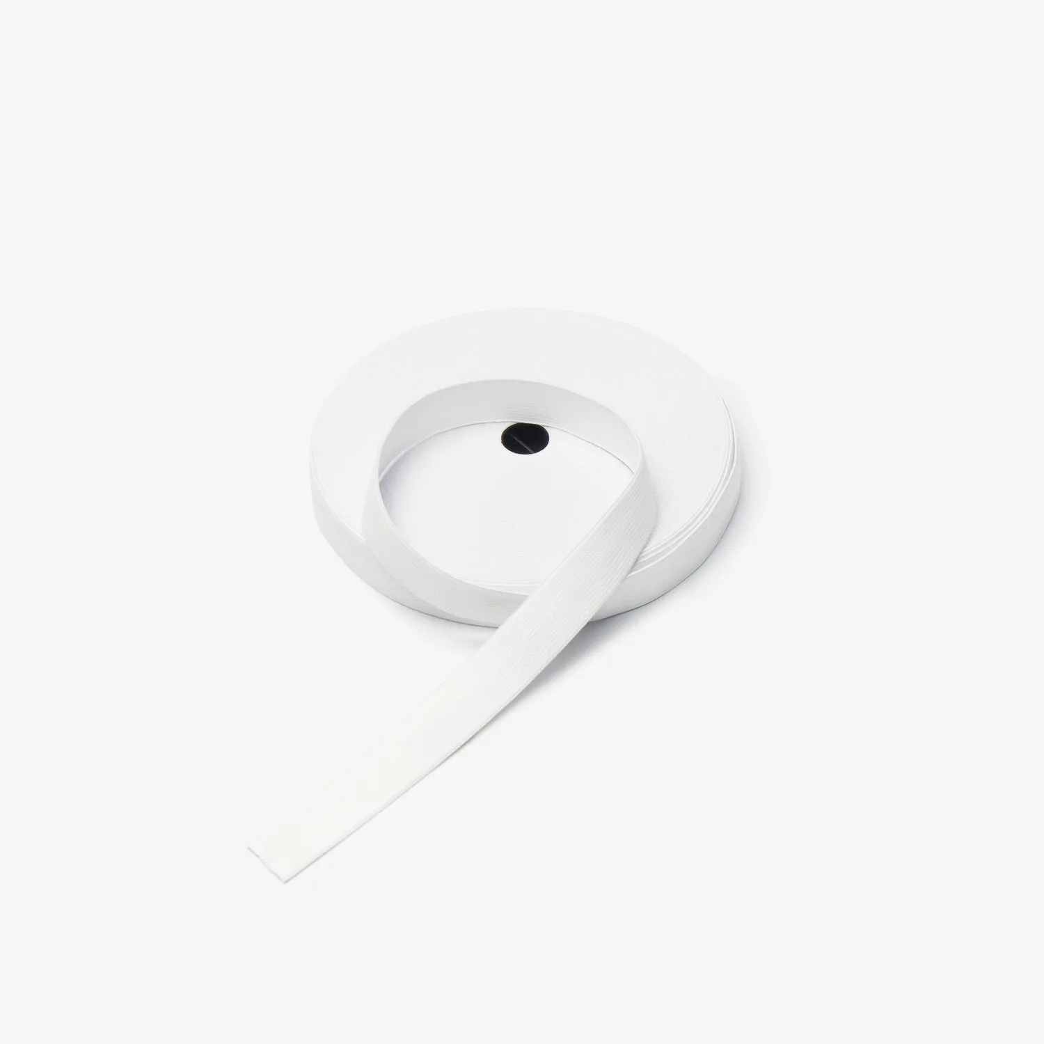 Elastic Knitted White 25mm (Waistbands / Garments / cuffs)