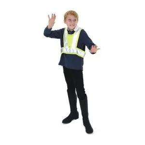 Equisafety CHILD Reflective Hi Vis Adjustable Body Harness - Yellow