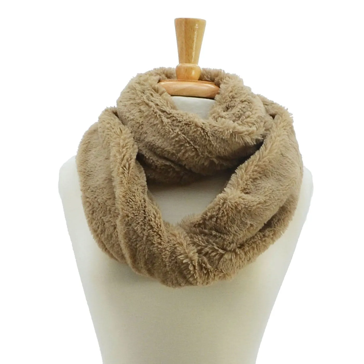 Erin Solid Plush Infinity Scarf