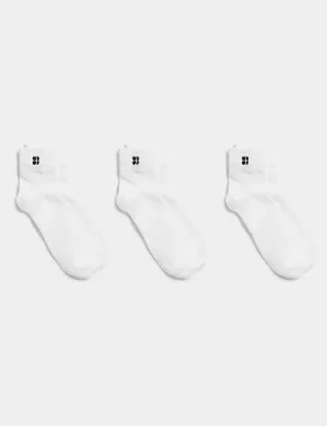 Essentials Mid 3 Pack - White