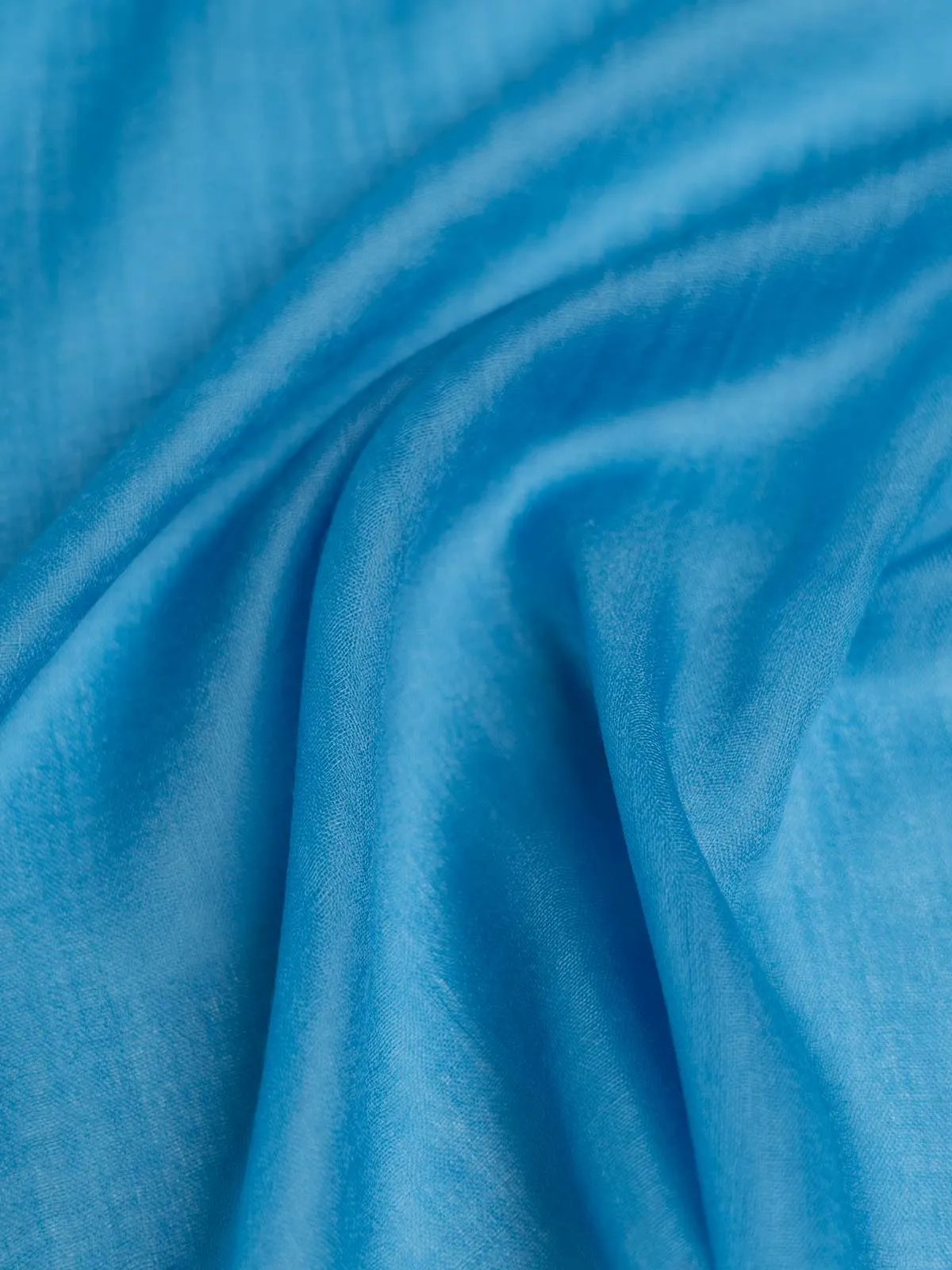 Featherlight Bondi Blue Cashmere Scarf