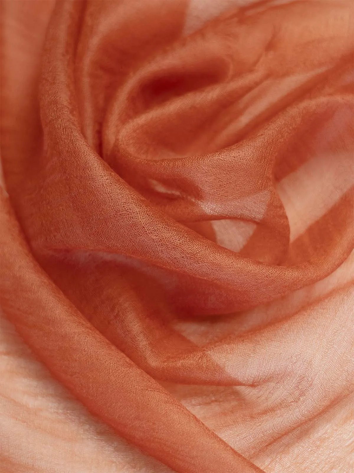 Featherlight Outrageous Orange Cashmere Scarf