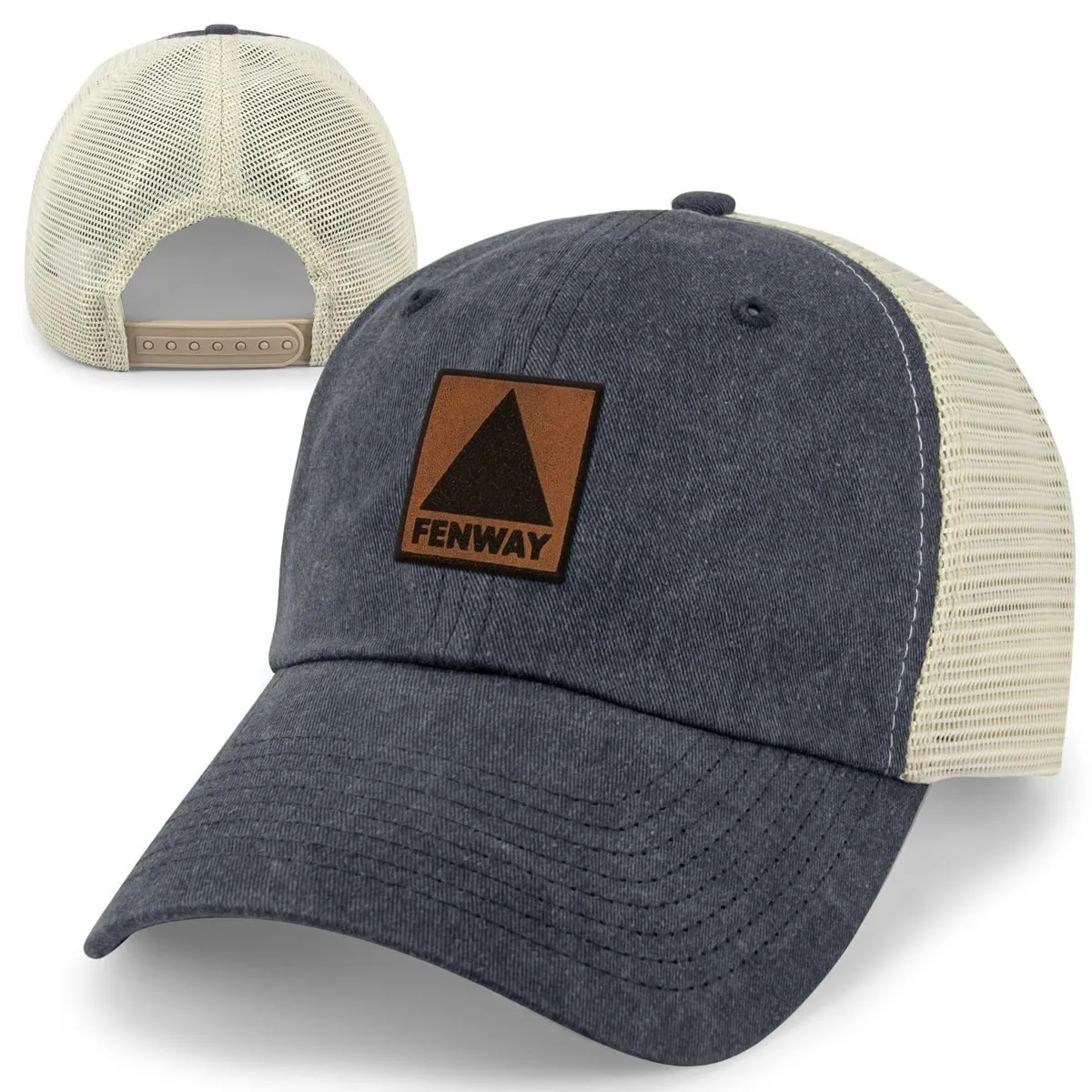 Fenway Leather Patch Relaxed Trucker