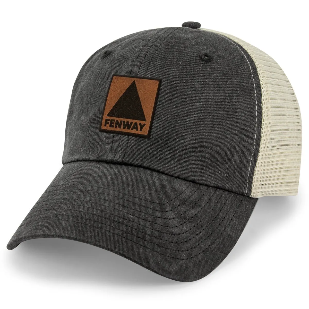 Fenway Leather Patch Relaxed Trucker