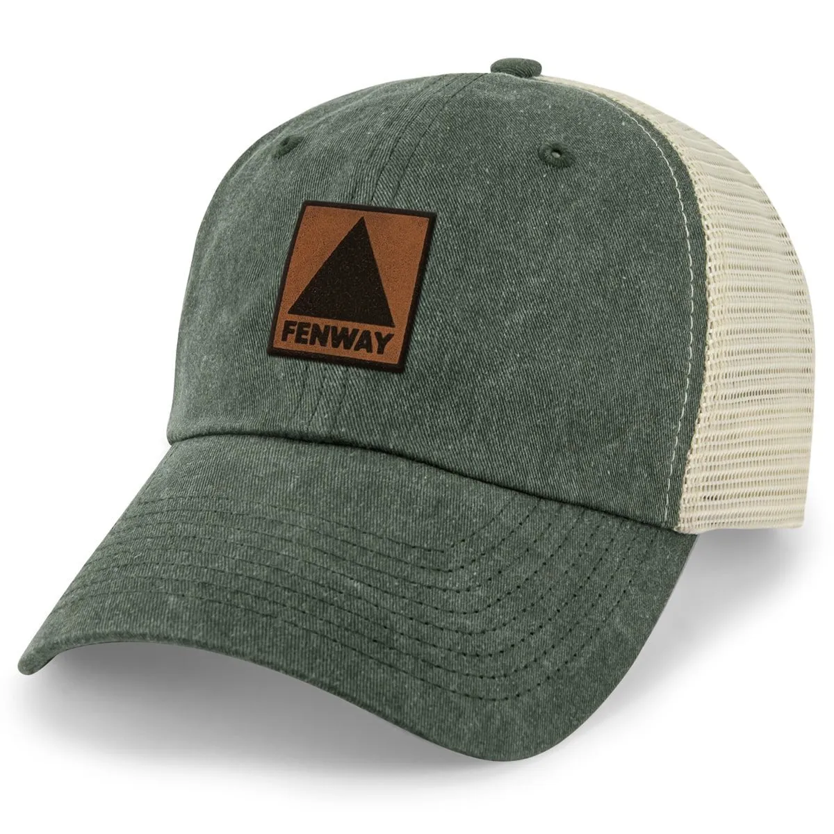 Fenway Leather Patch Relaxed Trucker