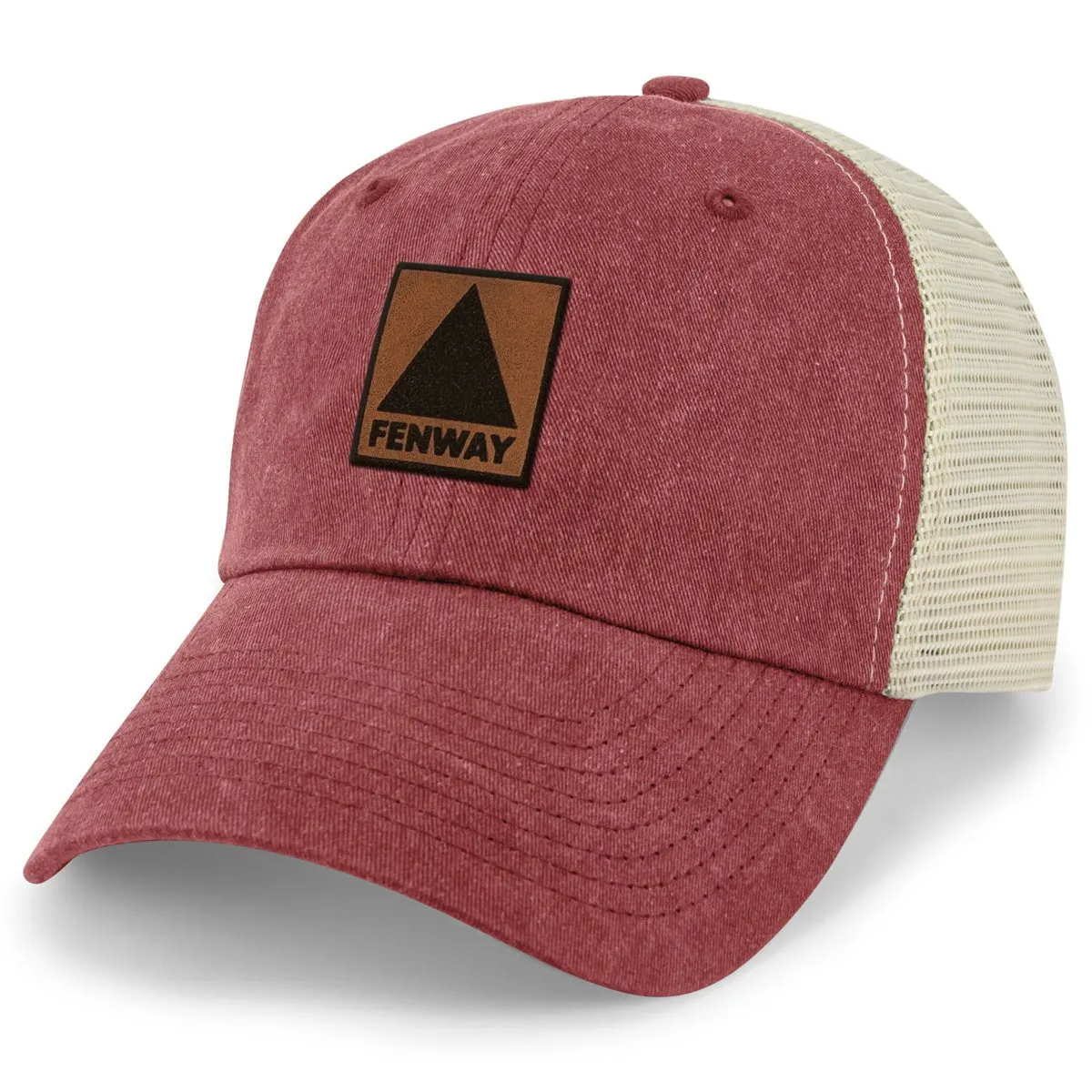 Fenway Leather Patch Relaxed Trucker