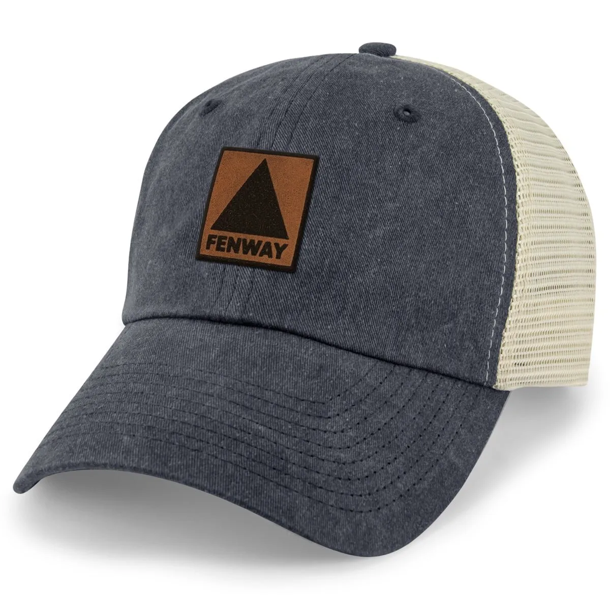 Fenway Leather Patch Relaxed Trucker