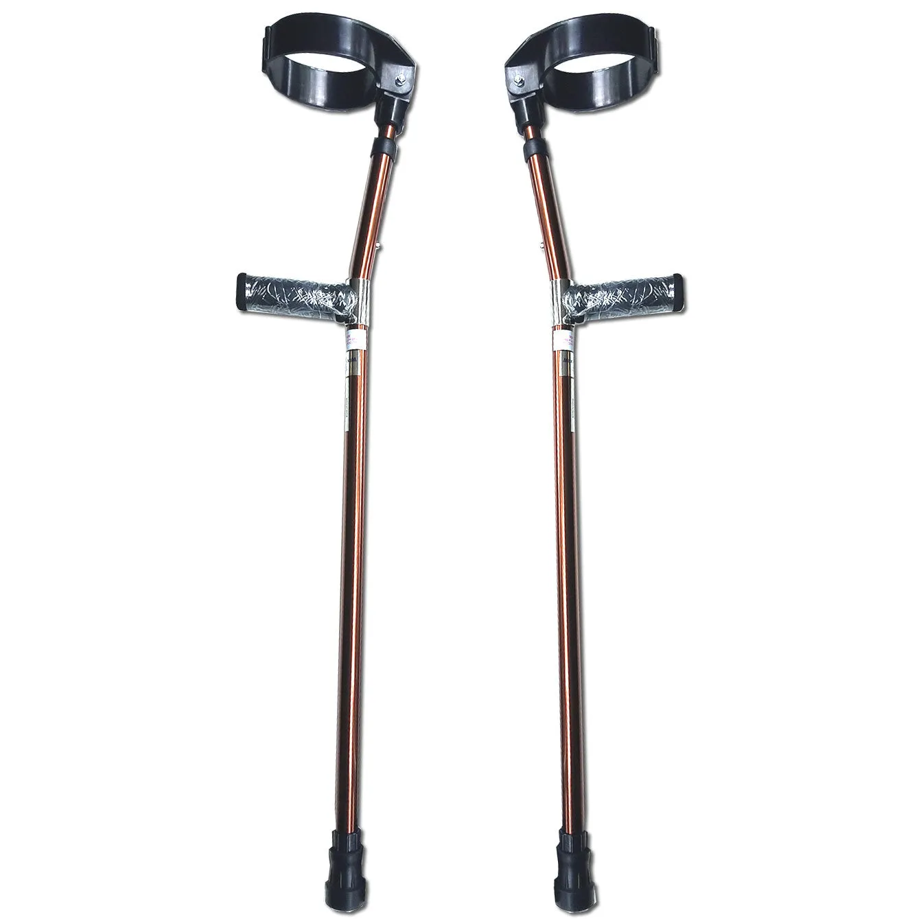 Forearm Crutches Walking Lightweight Adjustable Size M (Pair) Bronze Color NEW