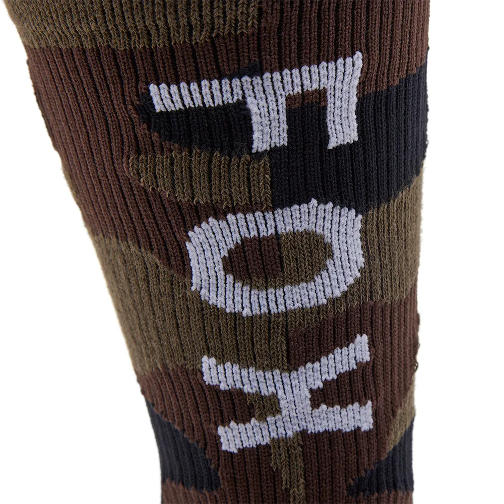Fox Camo Crew Socks - Green Camo