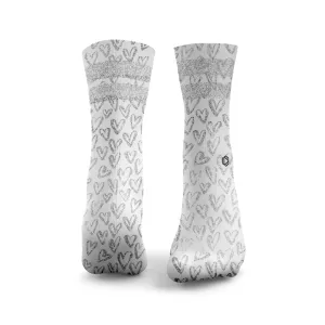 Glitter Hearts Glitter Socks