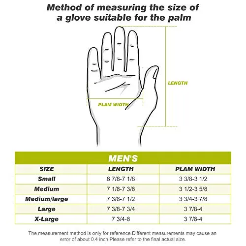 Golf Glove for Men's Left Hand White Soft Leather Breathable Professional Golf Hand Wear