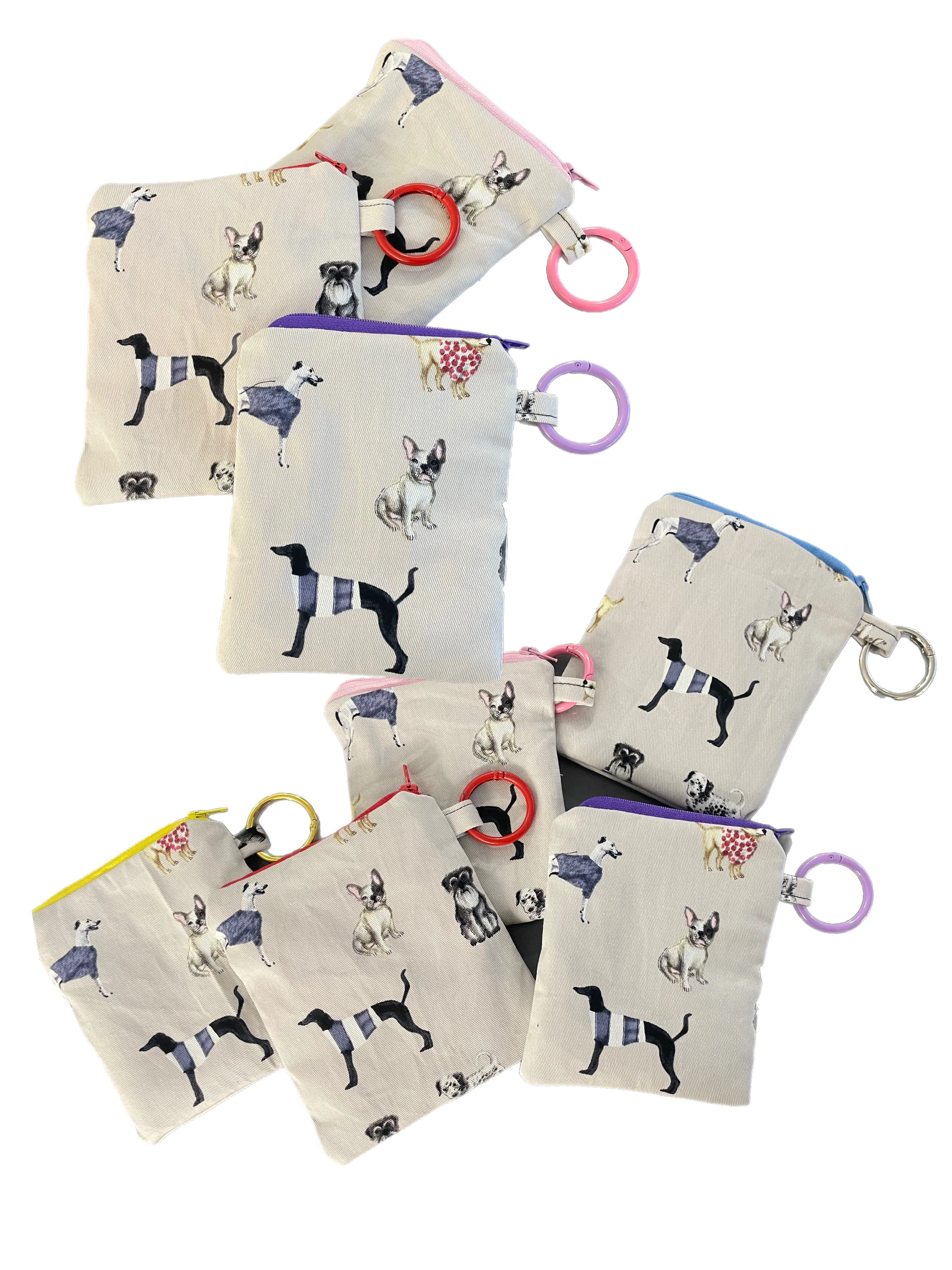 Greyhound feature go bags, treat/poo bag holder, coin bag