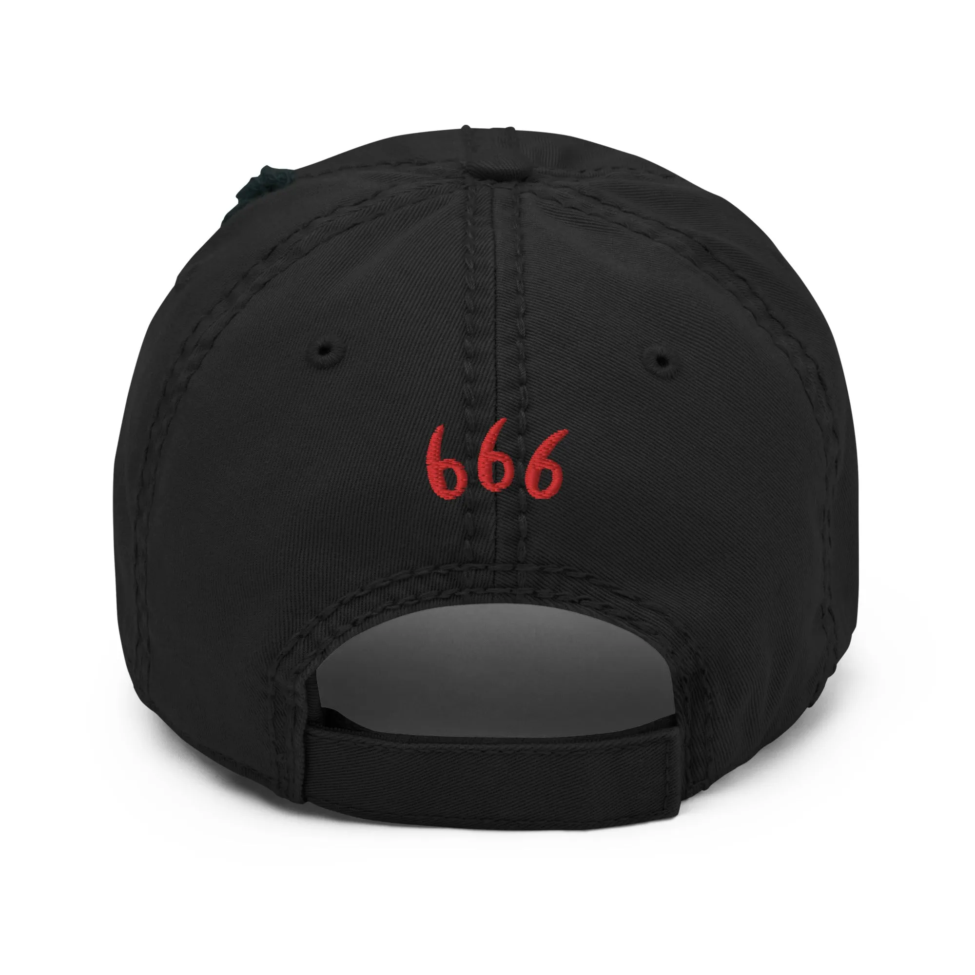 Hail Satan Distressed Dad Hat
