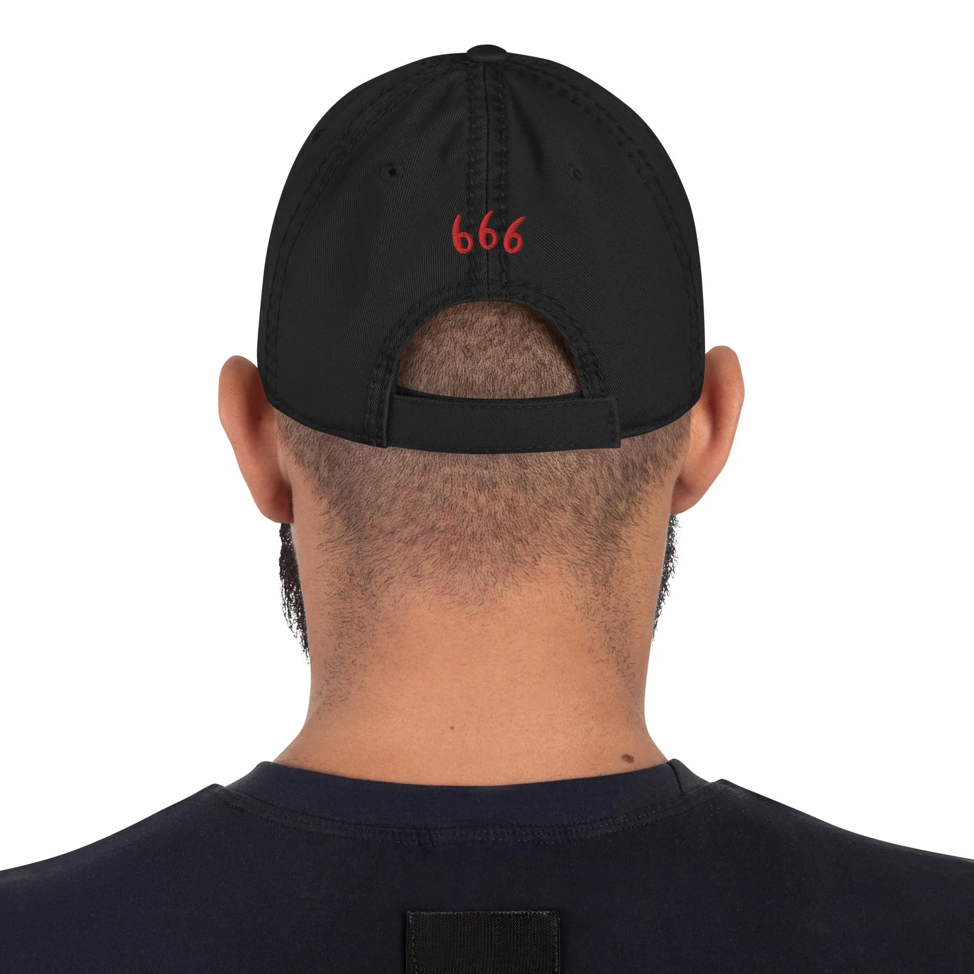 Hail Satan Distressed Dad Hat