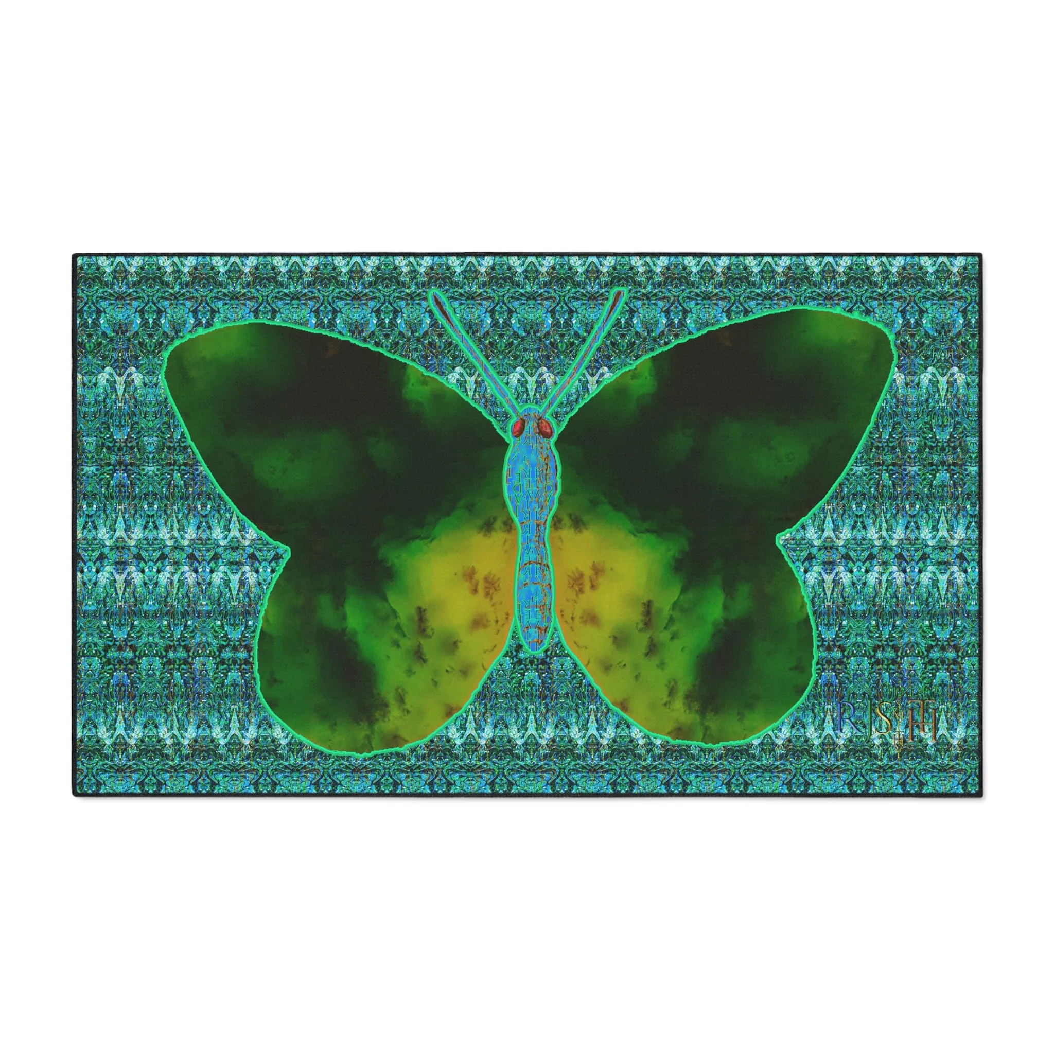 Heavy Duty Floor Mat (Butterfly Glade Denizen & Samhain Dream Thaw 12 & Blue Logo@Alchemic) RJSTH@Fabric#10_15 of 16 RJSTHw2025 RJS
