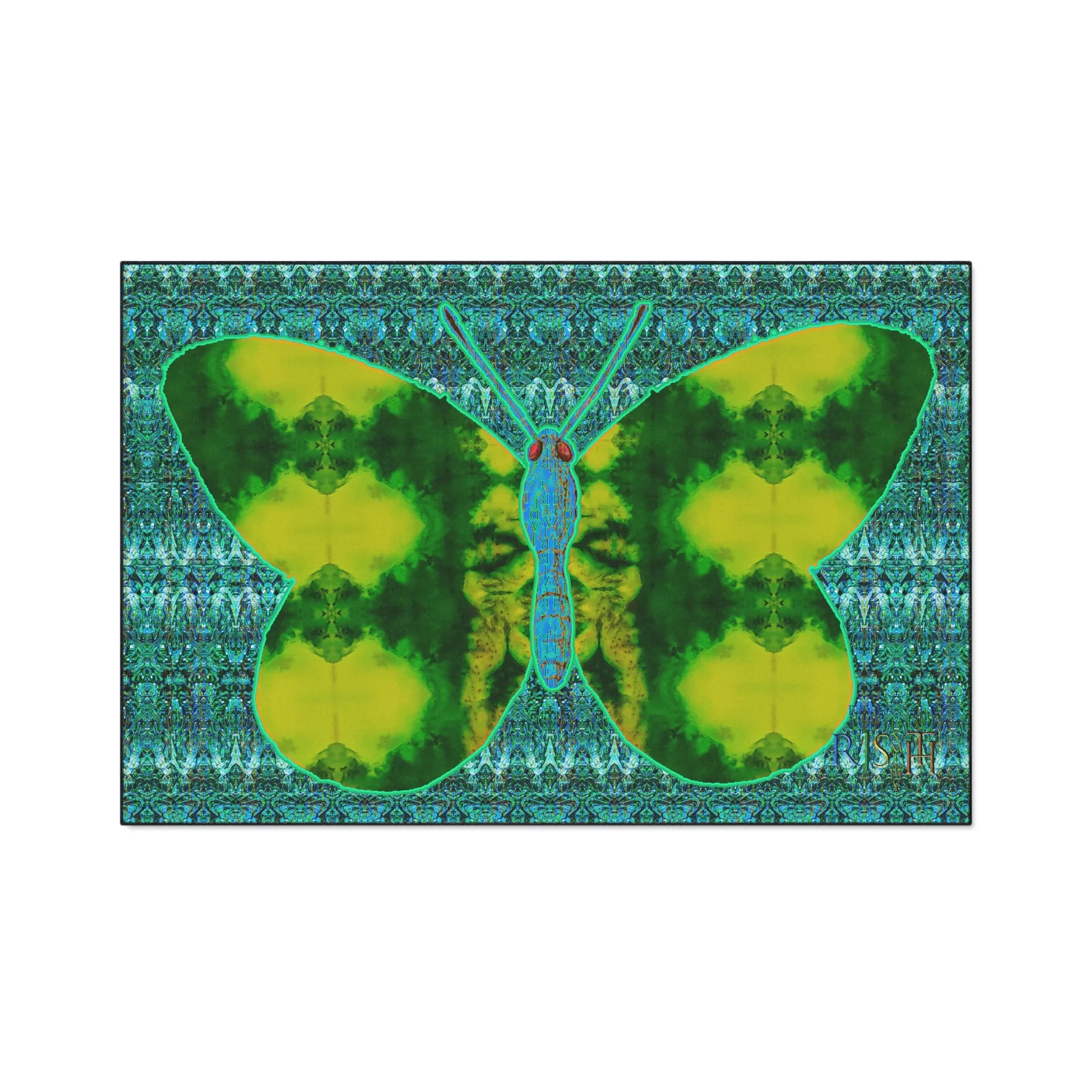Heavy Duty Floor Mat (Butterfly Glade Denizen & Samhain Dream Thaw 12 & Blue Logo@Alchemic) RJSTH@Fabric#10_2 of 16 RJSTHw2025 RJS