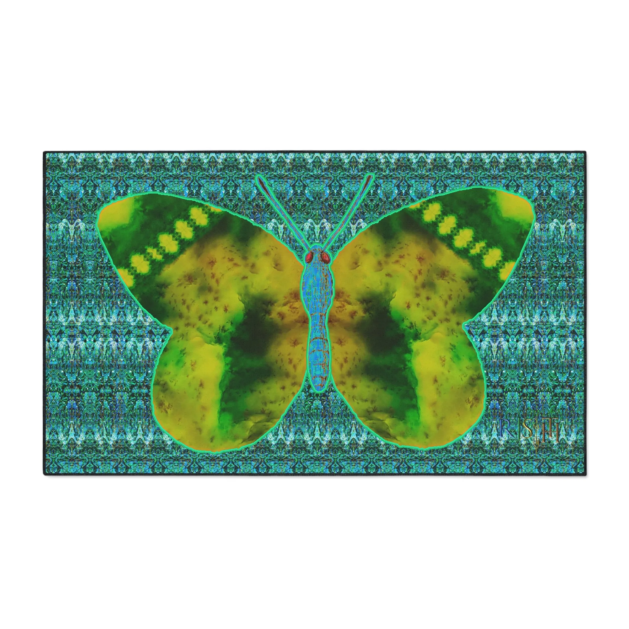 Heavy Duty Floor Mat (Butterfly Glade Denizen & Samhain Dream Thaw 12 & Blue Logo@Alchemic) RJSTH@Fabric#10_5 of 16 RJSTHw2025 RJS