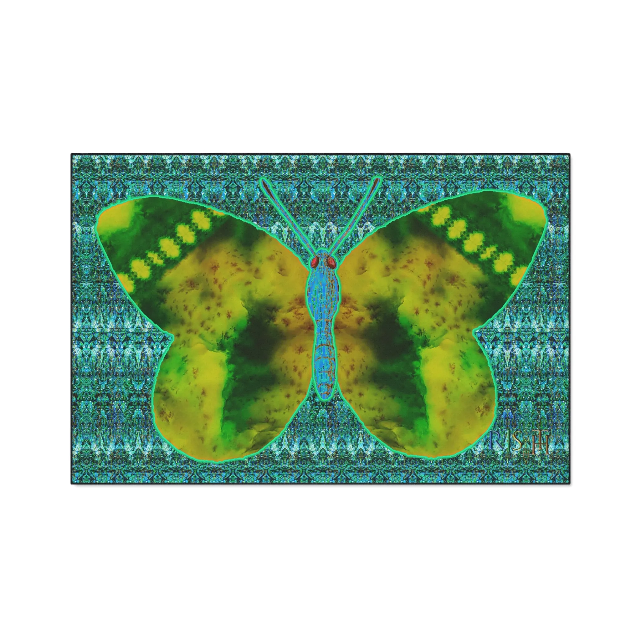 Heavy Duty Floor Mat (Butterfly Glade Denizen & Samhain Dream Thaw 12 & Blue Logo@Alchemic) RJSTH@Fabric#10_5 of 16 RJSTHw2025 RJS