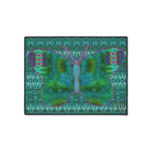 Heavy Duty Floor Mat (Butterfly Glade Denizen & Samhain Dream Thaw 12 & Blue Logo@Alchemic) RJSTH@Fabric#11_15 of 16 RJSTHw2025 RJS