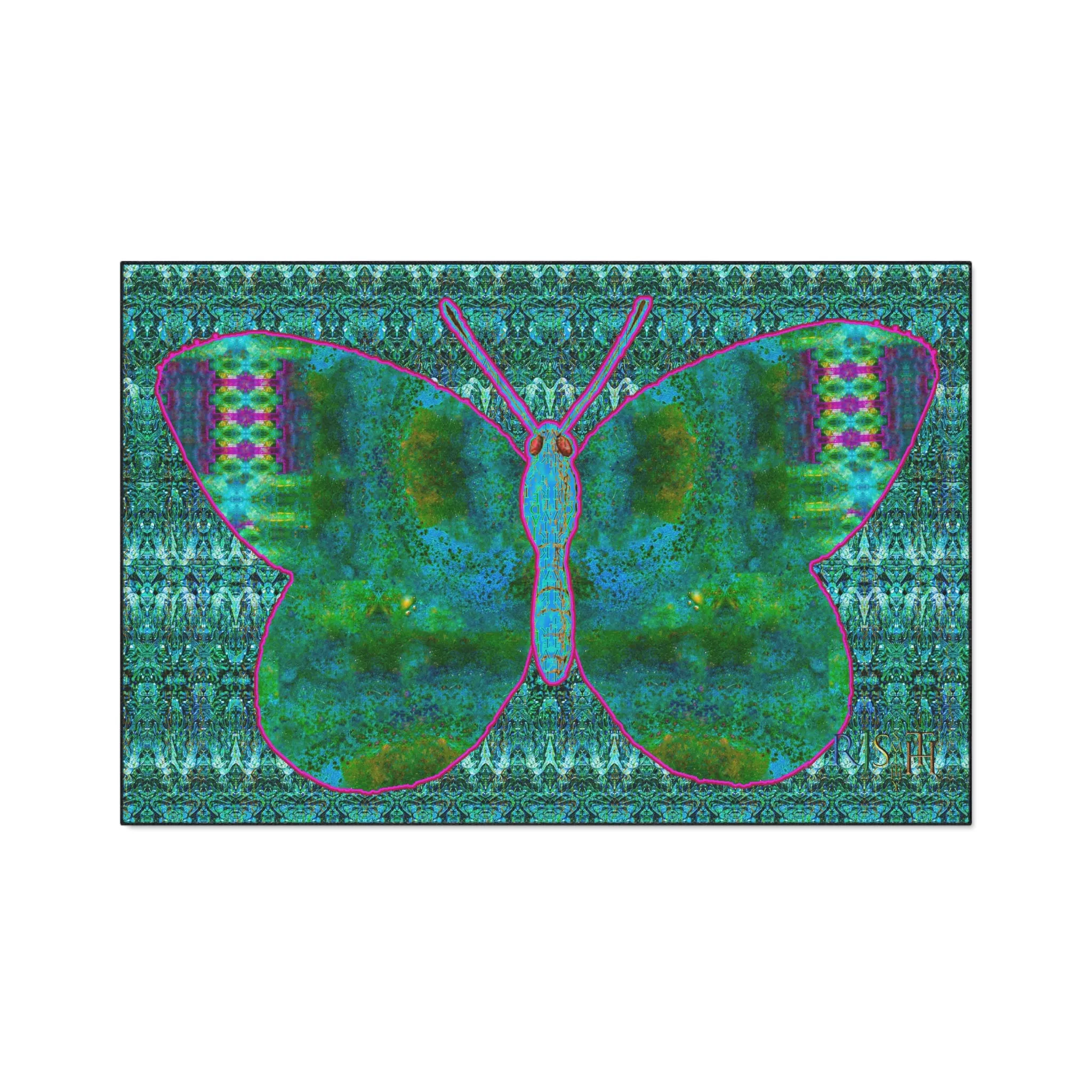 Heavy Duty Floor Mat (Butterfly Glade Denizen & Samhain Dream Thaw 12 & Blue Logo@Alchemic) RJSTH@Fabric#11_15 of 16 RJSTHw2025 RJS