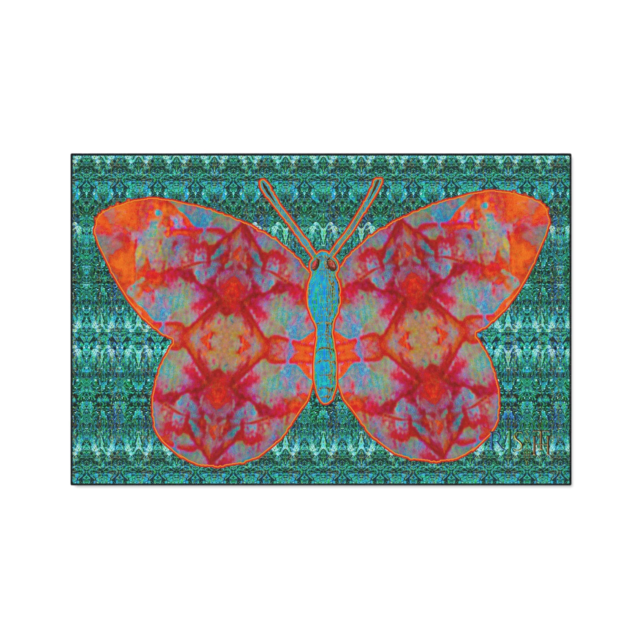 Heavy Duty Floor Mat (Butterfly Glade Denizen & Samhain Dream Thaw 12 & Blue Logo@Alchemic) RJSTH@Fabric#12_1 of 16 RJSTHw2025 RJS
