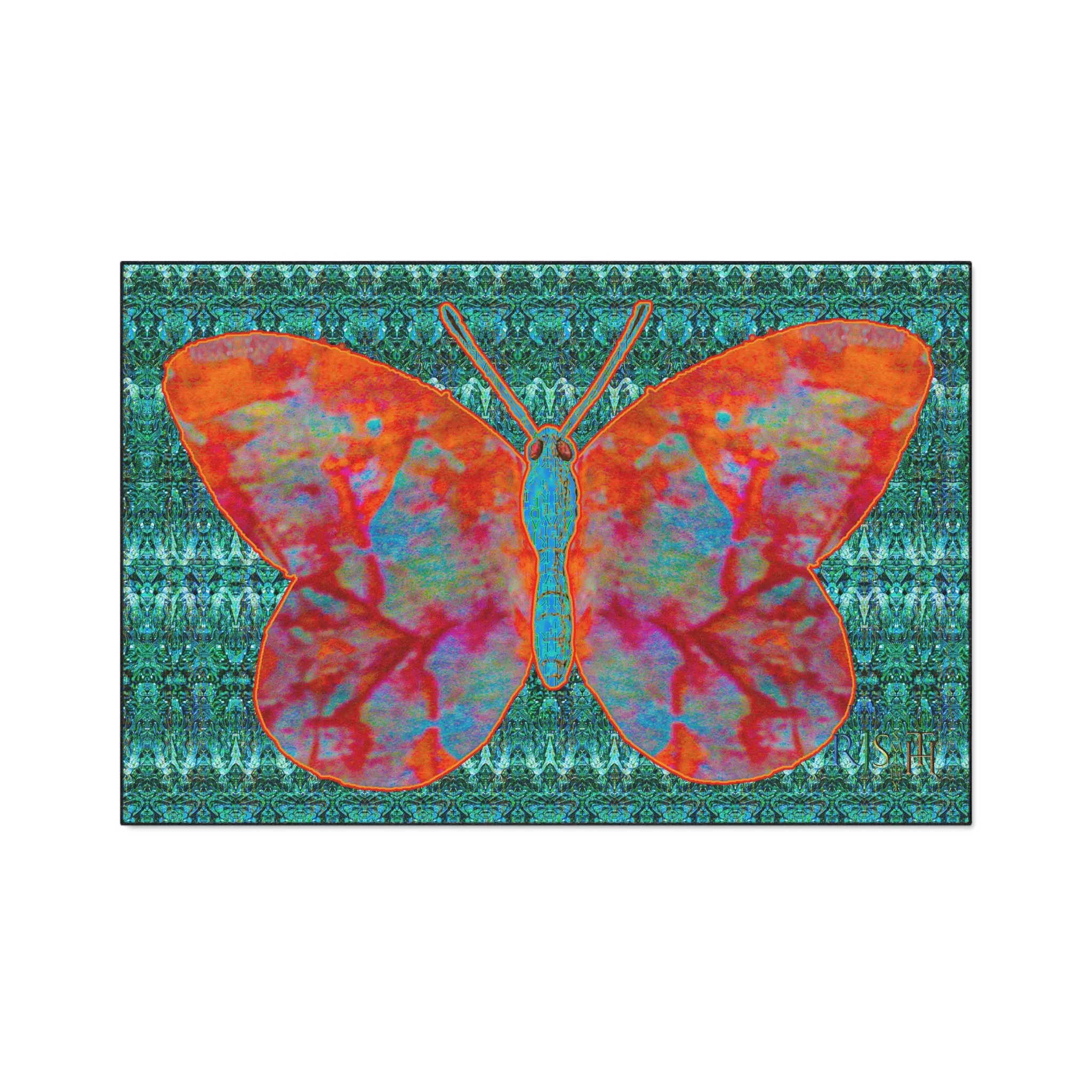 Heavy Duty Floor Mat (Butterfly Glade Denizen & Samhain Dream Thaw 12 & Blue Logo@Alchemic) RJSTH@Fabric#12_2 of 16 RJSTHw2025 RJS