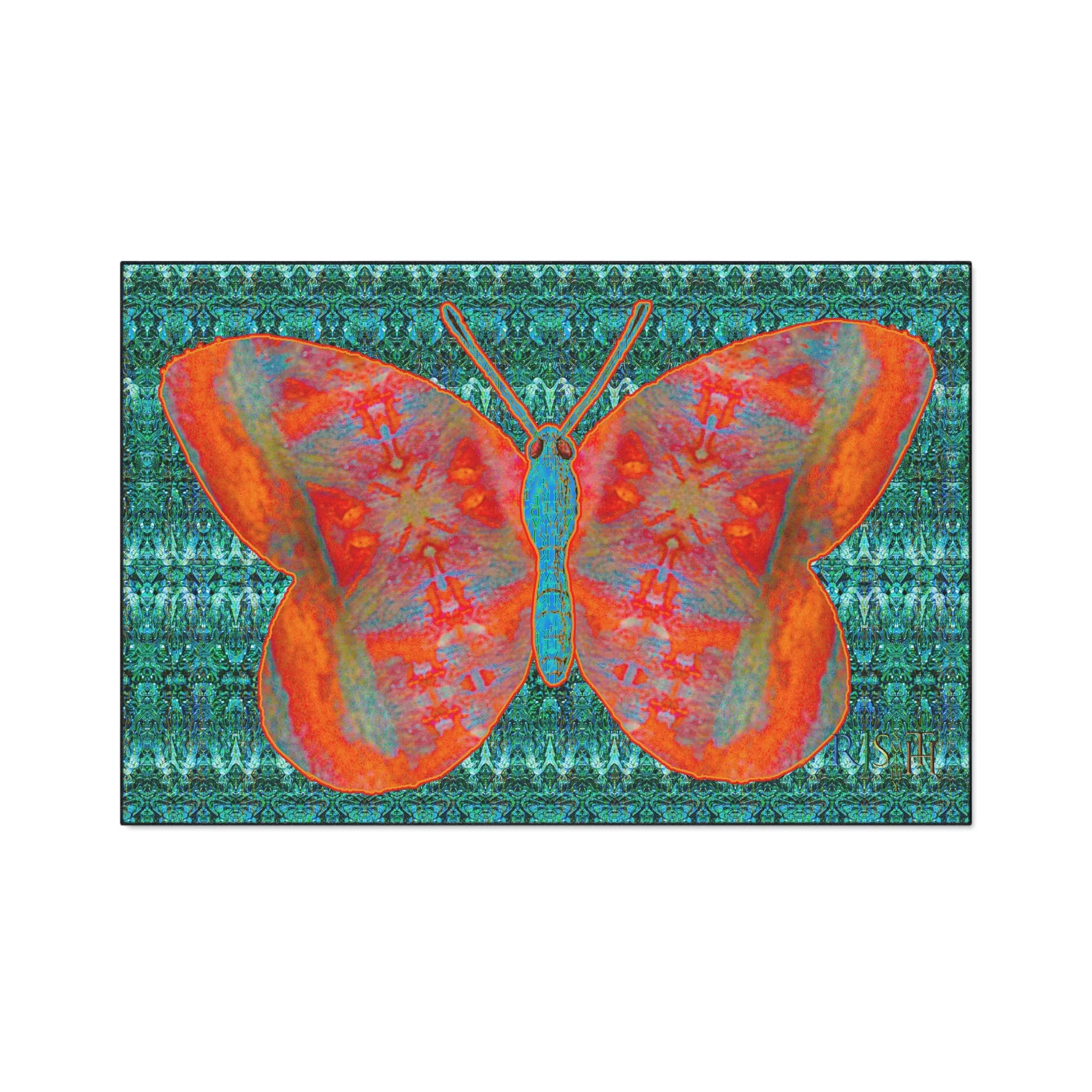 Heavy Duty Floor Mat (Butterfly Glade Denizen & Samhain Dream Thaw 12 & Blue Logo@Alchemic) RJSTH@Fabric#12_5 of 16 RJSTHw2025 RJS
