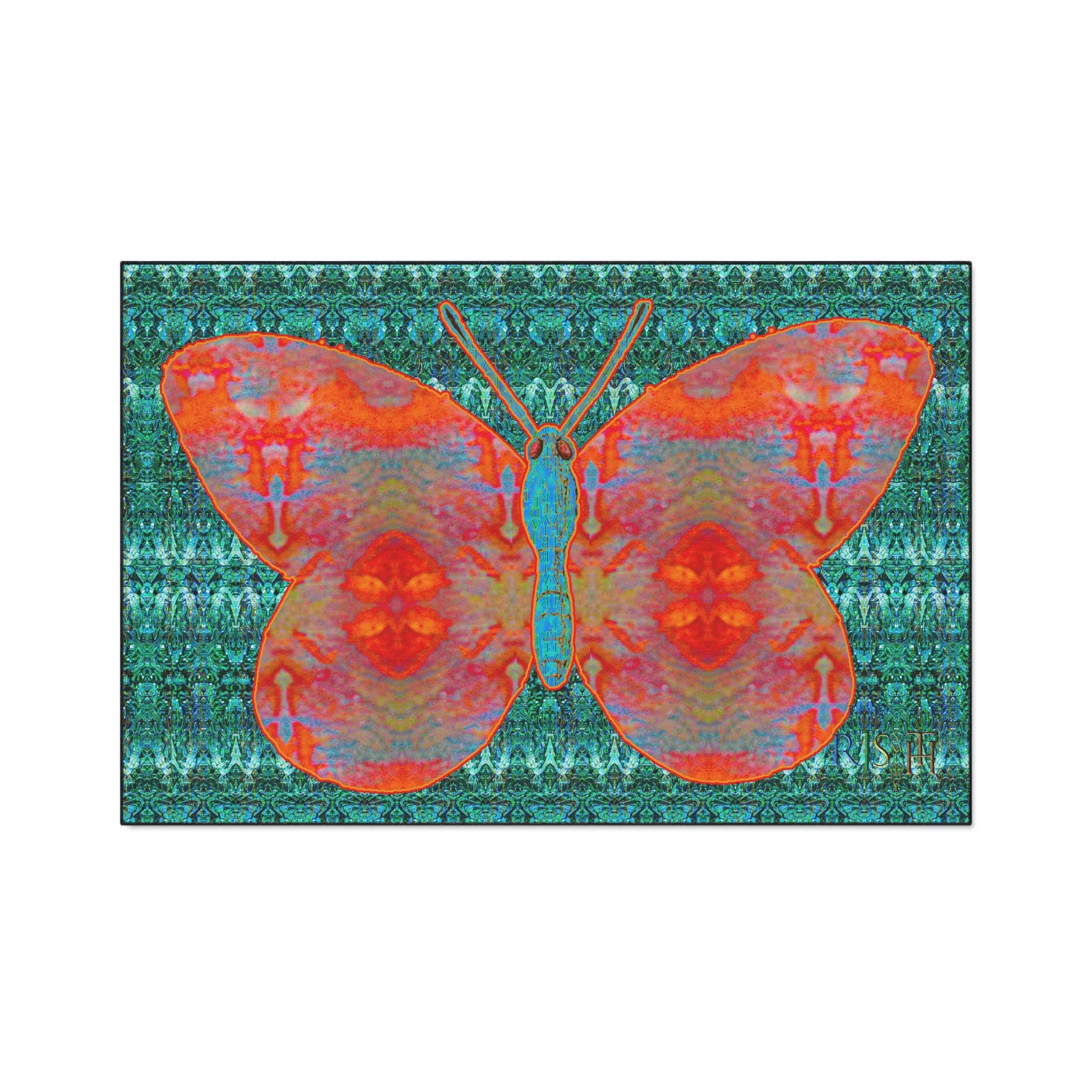Heavy Duty Floor Mat (Butterfly Glade Denizen & Samhain Dream Thaw 12 & Blue Logo@Alchemic) RJSTH@Fabric#12_8 of 16 RJSTHw2025 RJS