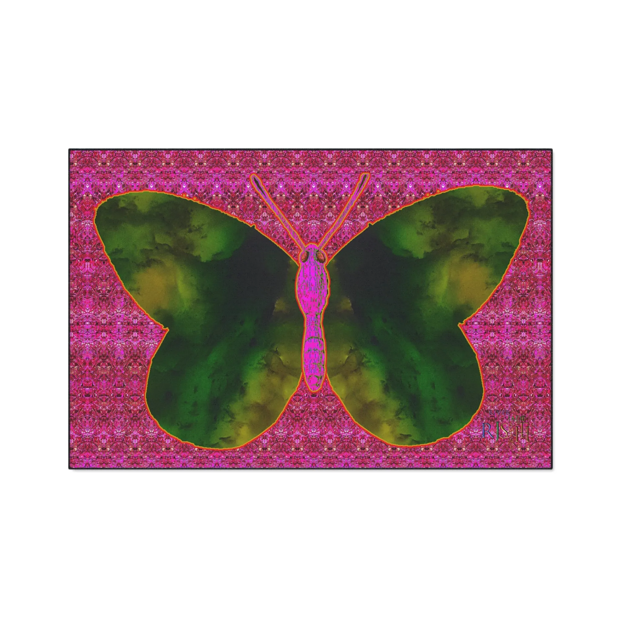 Heavy Duty Floor Mat (Butterfly Glade Denizen & Samhain Dream Thaw 13 & Pink Logo@Alchemic) RJSTH@Fabric#7_10 of 14 RJSTHw2025 RJS