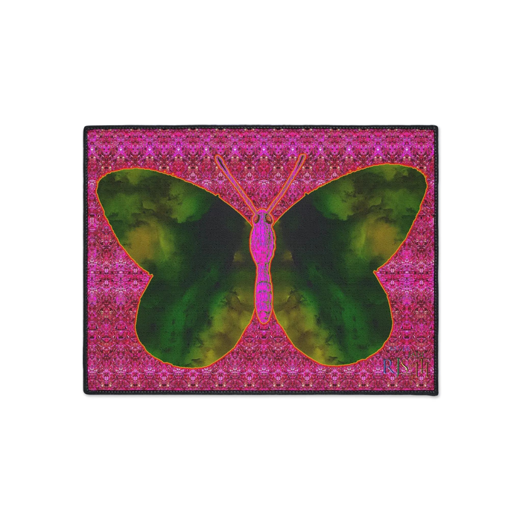 Heavy Duty Floor Mat (Butterfly Glade Denizen & Samhain Dream Thaw 13 & Pink Logo@Alchemic) RJSTH@Fabric#7_10 of 14 RJSTHw2025 RJS
