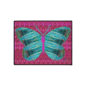 Heavy Duty Floor Mat (Butterfly Glade Denizen & Samhain Dream Thaw 13 & Pink Logo@Alchemic) RJSTH@Fabric#8_9 of 16 RJSTHw2025 RJS