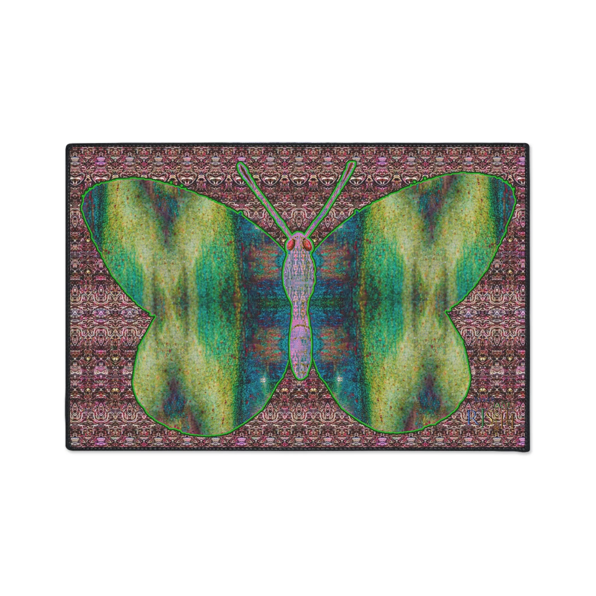 Heavy Duty Floor Mat (Butterfly Glade Denizen & Samhain Dream Thaw 14 & Purple Logo@Alchemic) RJSTH@Fabric#4_12 of 15 RJSTHw2025 RJS