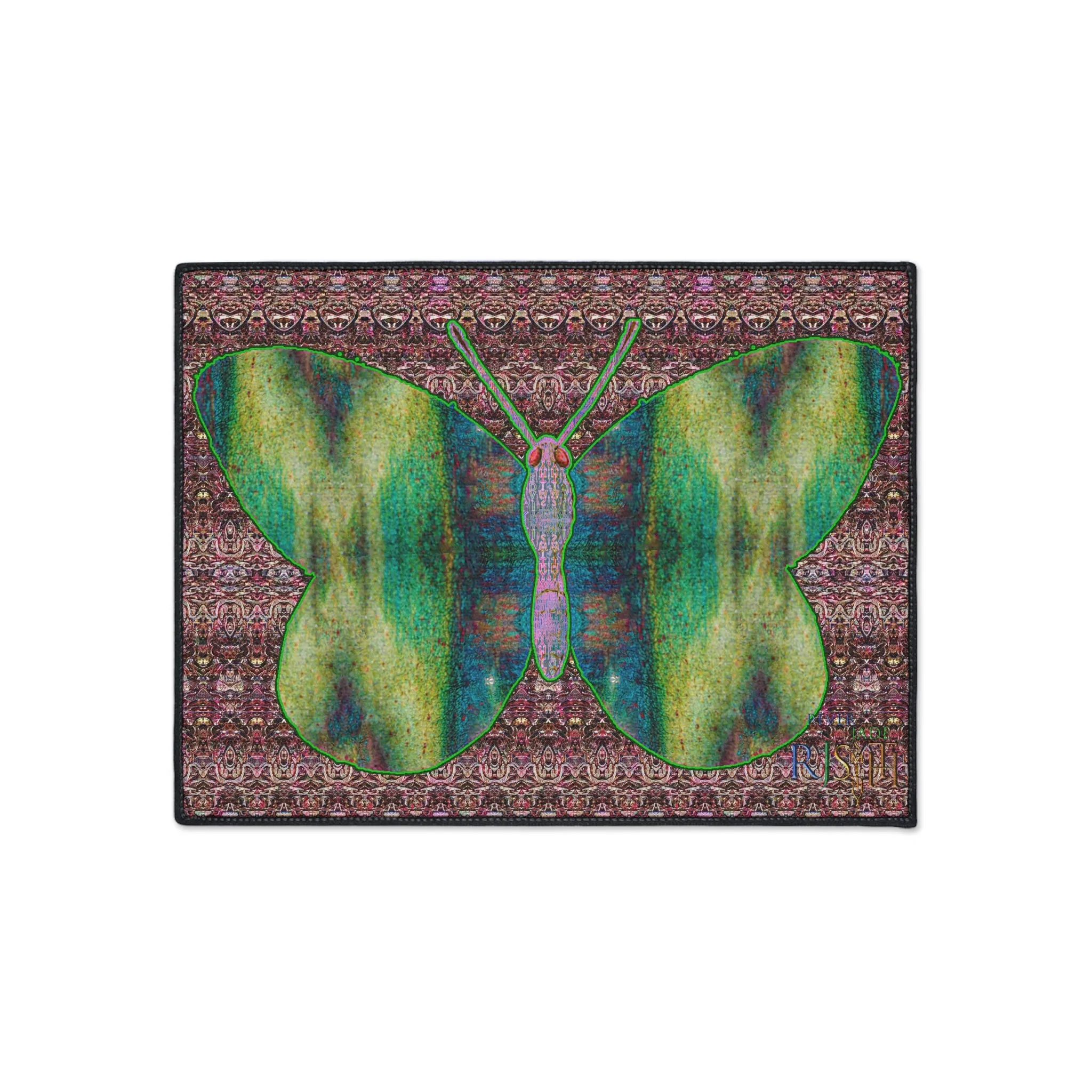 Heavy Duty Floor Mat (Butterfly Glade Denizen & Samhain Dream Thaw 14 & Purple Logo@Alchemic) RJSTH@Fabric#4_12 of 15 RJSTHw2025 RJS