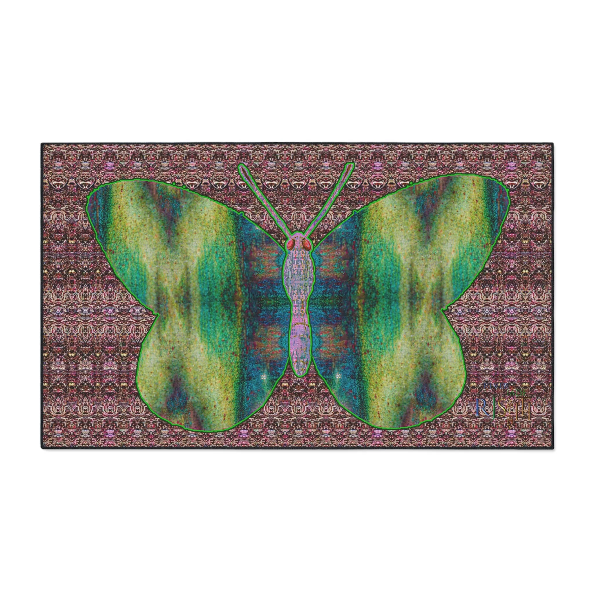 Heavy Duty Floor Mat (Butterfly Glade Denizen & Samhain Dream Thaw 14 & Purple Logo@Alchemic) RJSTH@Fabric#4_12 of 15 RJSTHw2025 RJS