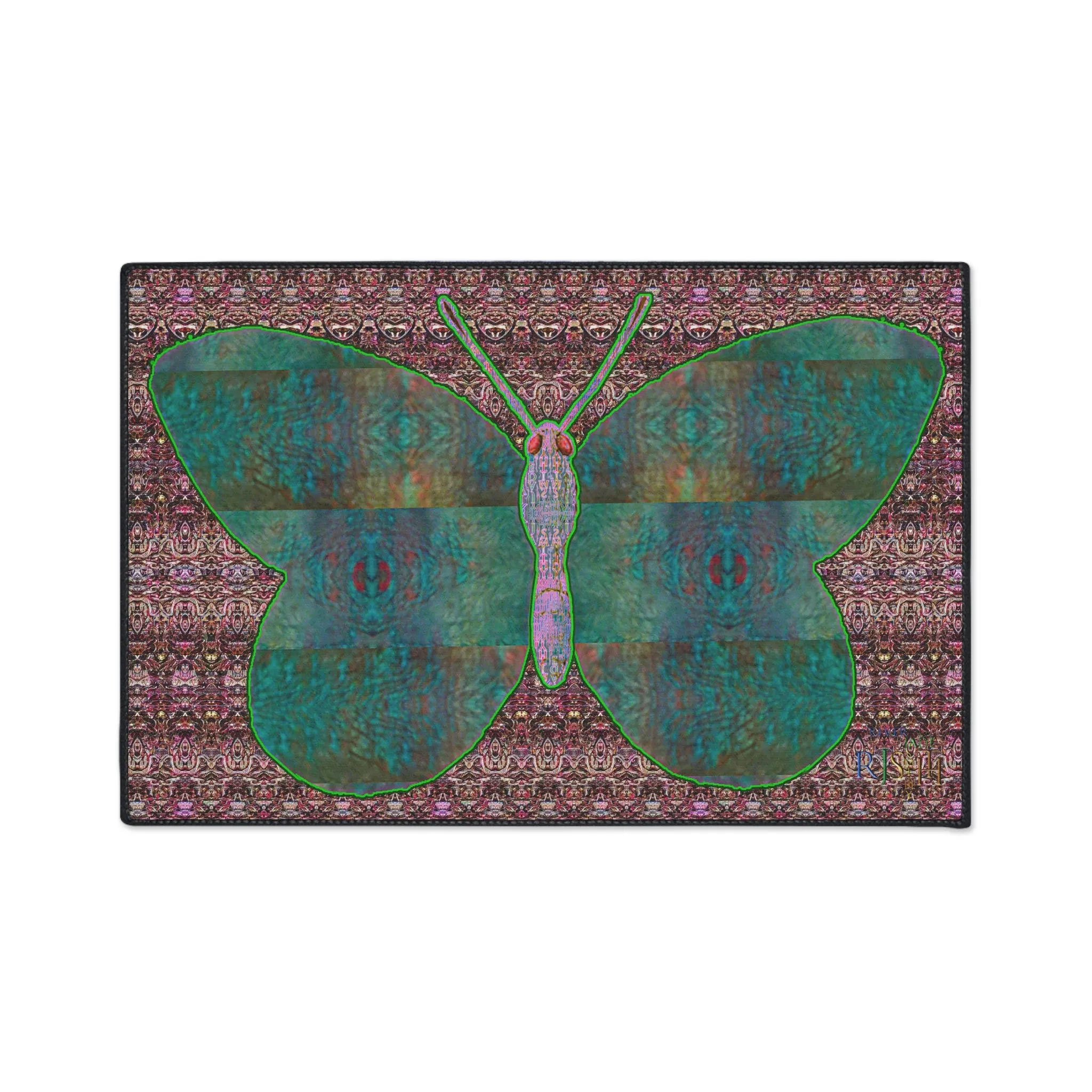 Heavy Duty Floor Mat (Butterfly Glade Denizen & Samhain Dream Thaw 14 & Purple Logo@Alchemic) RJSTH@Fabric#4_15 of 15 RJSTHw2025 RJS