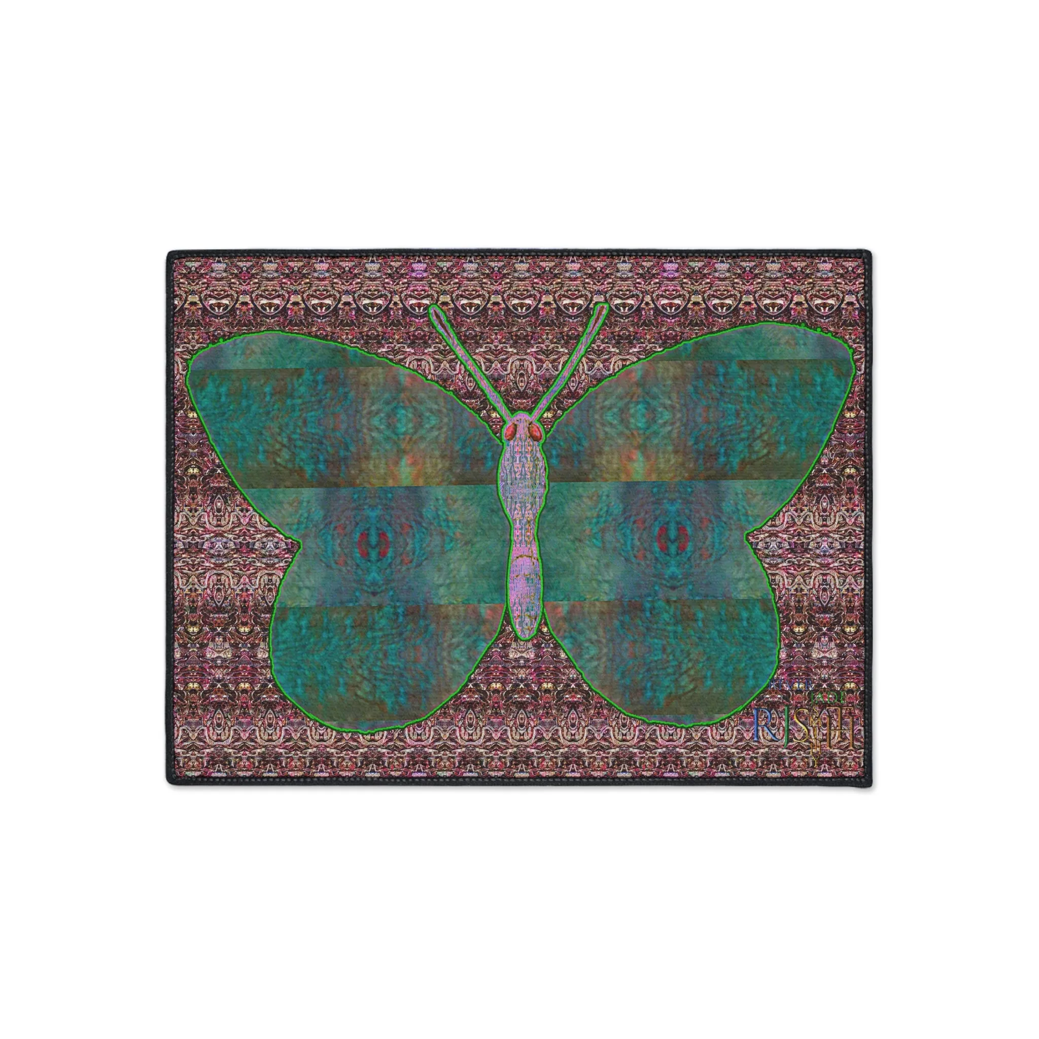 Heavy Duty Floor Mat (Butterfly Glade Denizen & Samhain Dream Thaw 14 & Purple Logo@Alchemic) RJSTH@Fabric#4_15 of 15 RJSTHw2025 RJS