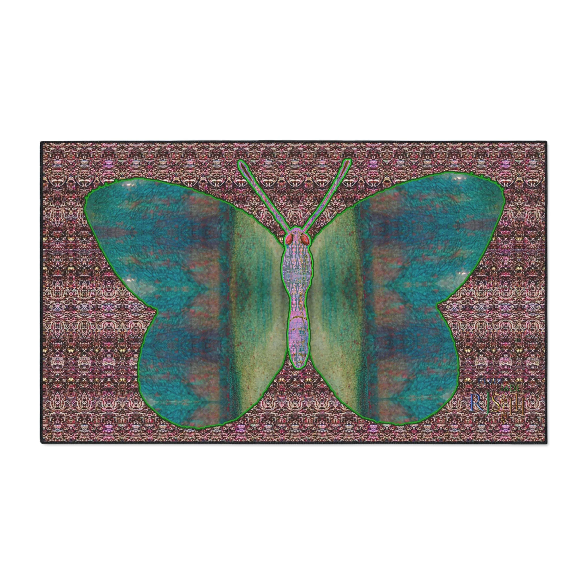Heavy Duty Floor Mat (Butterfly Glade Denizen & Samhain Dream Thaw 14 & Purple Logo@Alchemic) RJSTH@Fabric#4_8 of 15 RJSTHw2025 RJS
