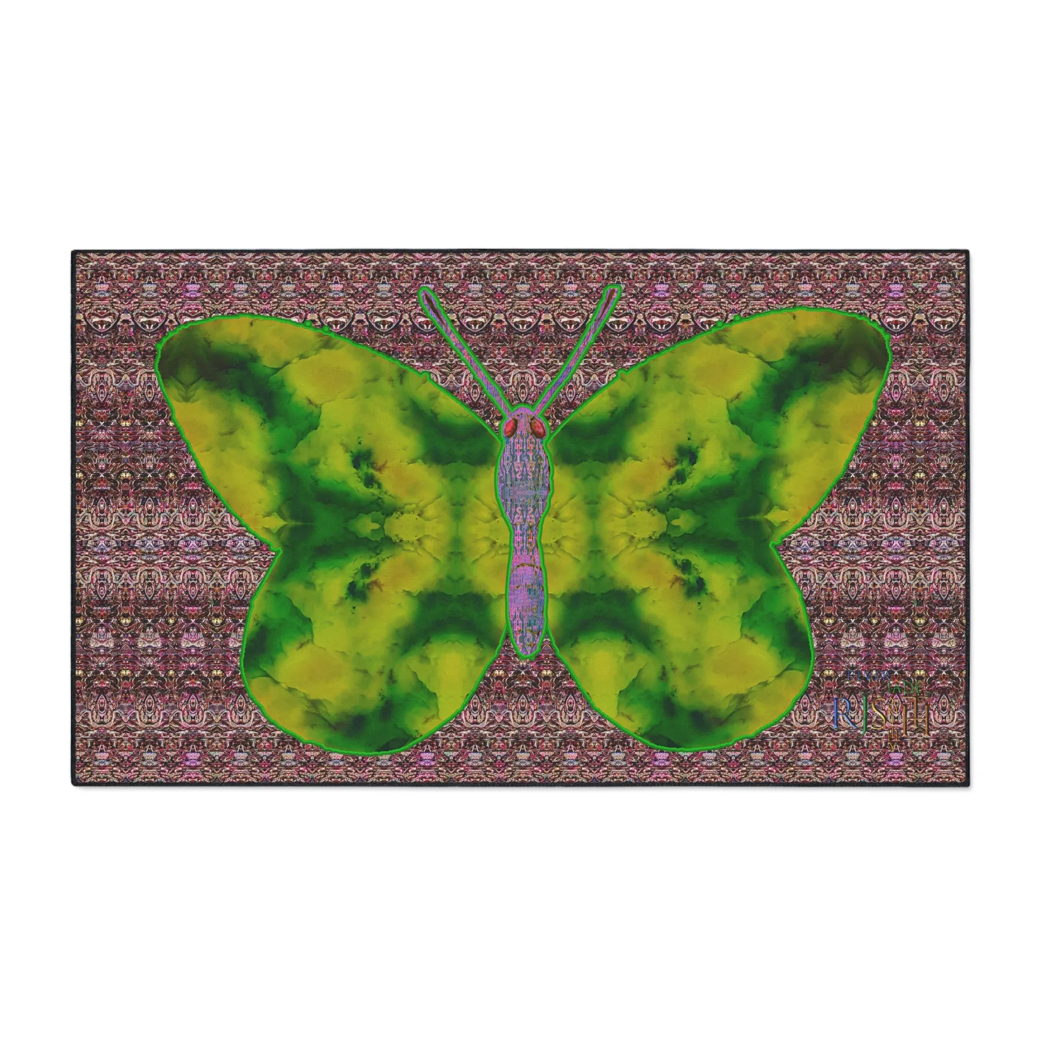 Heavy Duty Floor Mat (Butterfly Glade Denizen & Samhain Dream Thaw 14 & Purple Logo@Alchemic) RJSTH@Fabric#5_10 of 18 RJSTHw2025 RJS