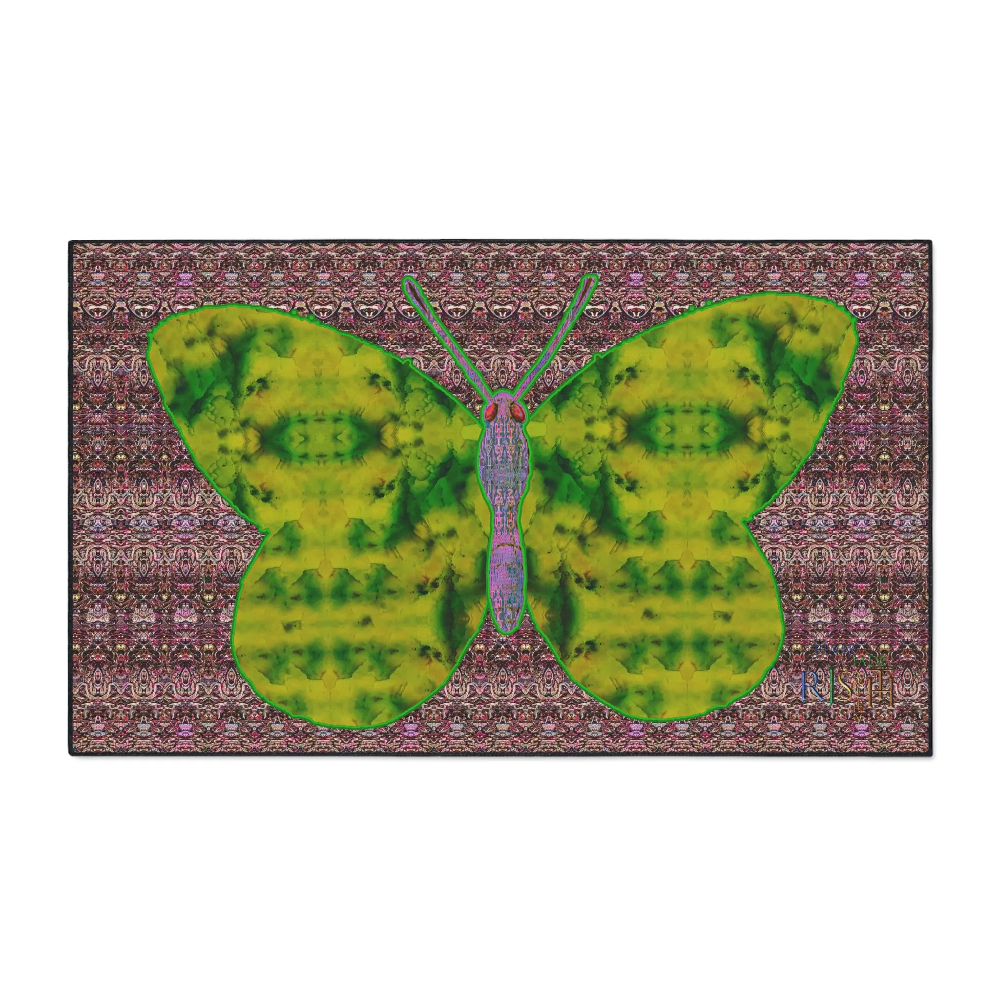 Heavy Duty Floor Mat (Butterfly Glade Denizen & Samhain Dream Thaw 14 & Purple Logo@Alchemic) RJSTH@Fabric#5_8 of 18 RJSTHw2025 RJS